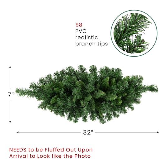 32" Mixed Pine Artificial Christmas Swag